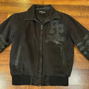 Vintage Pelle Pelle Black Women’s Coat Indianapolis Tribute Edition Size XS